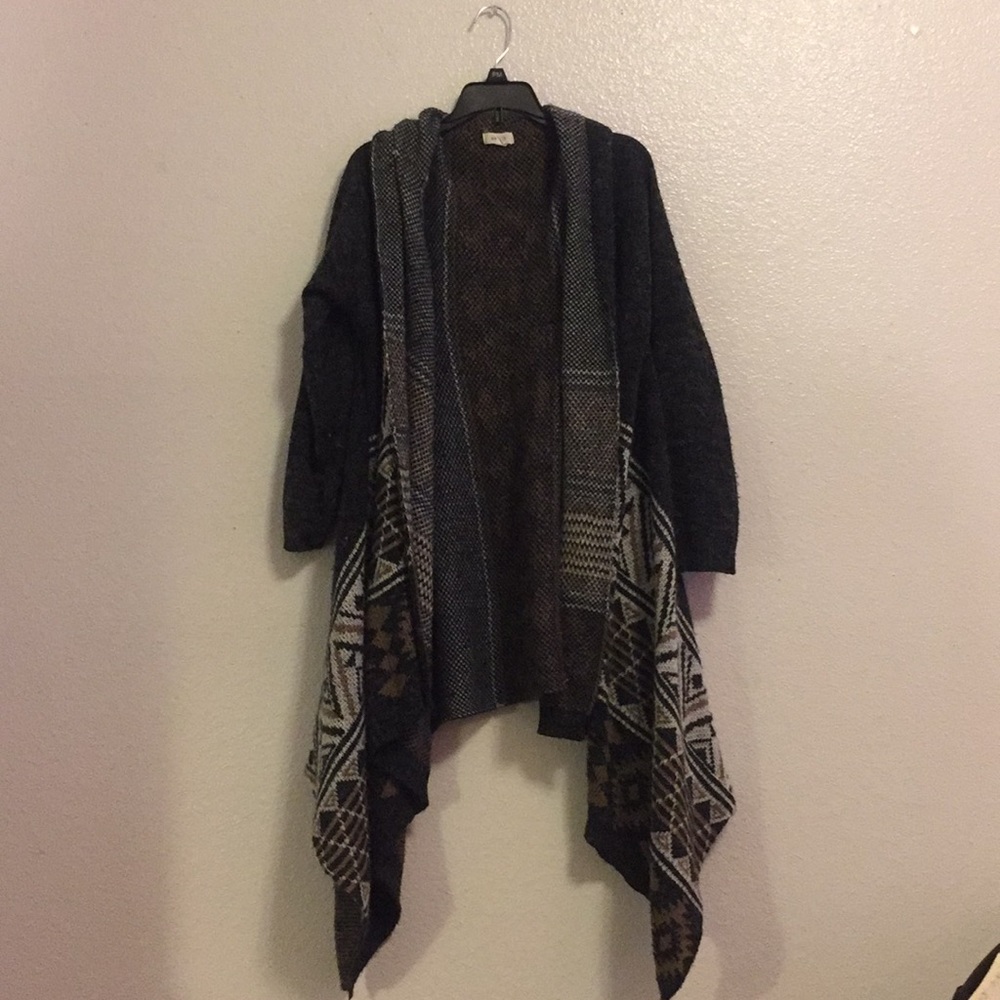 Open patterned cardigan